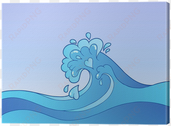 cartoon water waves