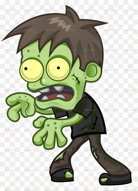 cartoon zombie by pasilan - zombie cartoon png