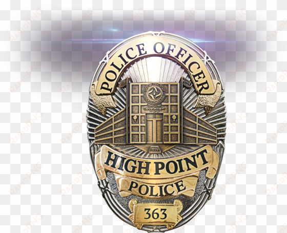 Case Study High Point Police Department Bouvier Kelly - High Point Police Badge transparent png image