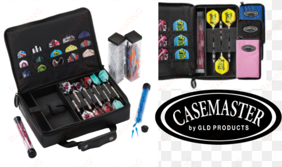 casemaster dart cases - casemaster pro 9 dart leatherette storage/travel case,