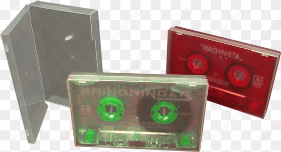 cassette tape duplication in clear polycases - purple clear cassette tape png