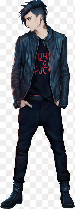 Castiel Is A Young Lad In His Late Teens, 5'11 In Stature, - Andy Biersack Full Body transparent png image