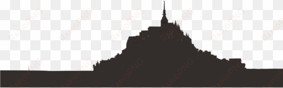 castle, castle euro silhouette building architectu - mont saint-michel