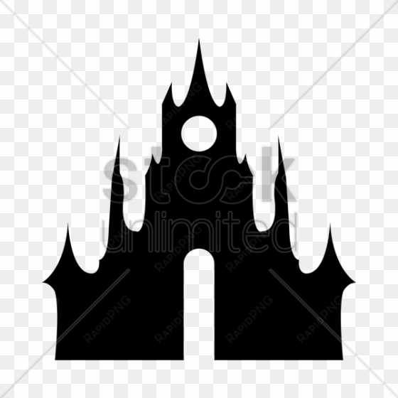 castle clipart silhouette castle - illustration