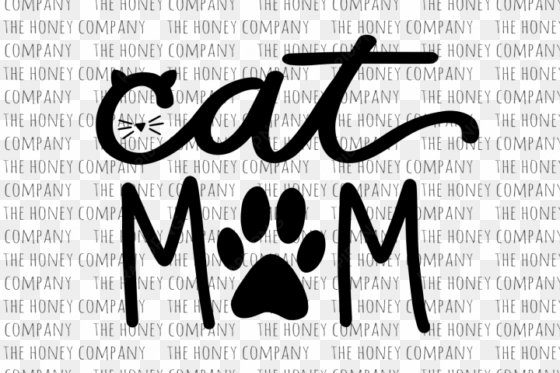 cat mom svg png dxf hand lettered fur mom mama lover - cat mom svg