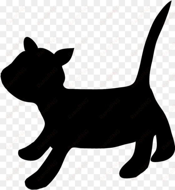 cat silhouette running kitten - silhouette of a cat running