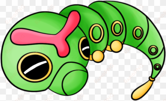 caterpie by chibitigre - sleeping caterpie