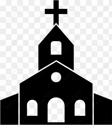 Catholic Church Icon - Church Clipart Black And White transparent png image