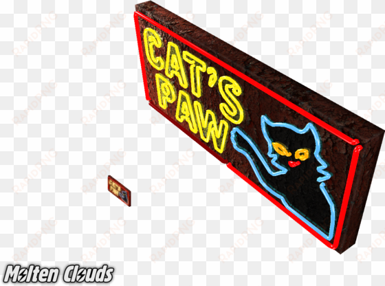 cat's paw sign from fallout - fallout 2