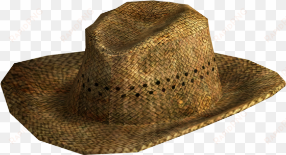 cattleman cowboy hat - straw hat .png