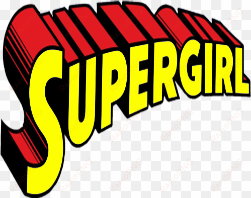 cbs supergirl red and yellow logo png banner transparent - super girl logo