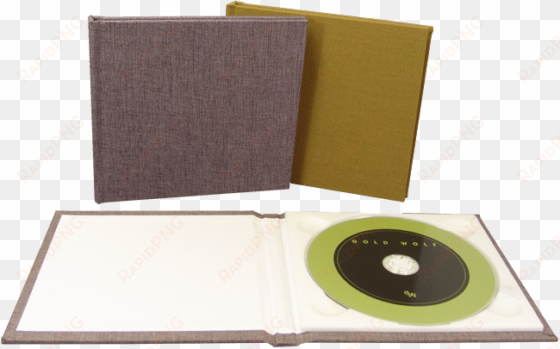 cds in luxury hardback digipaks with linen or velvet - compact disc