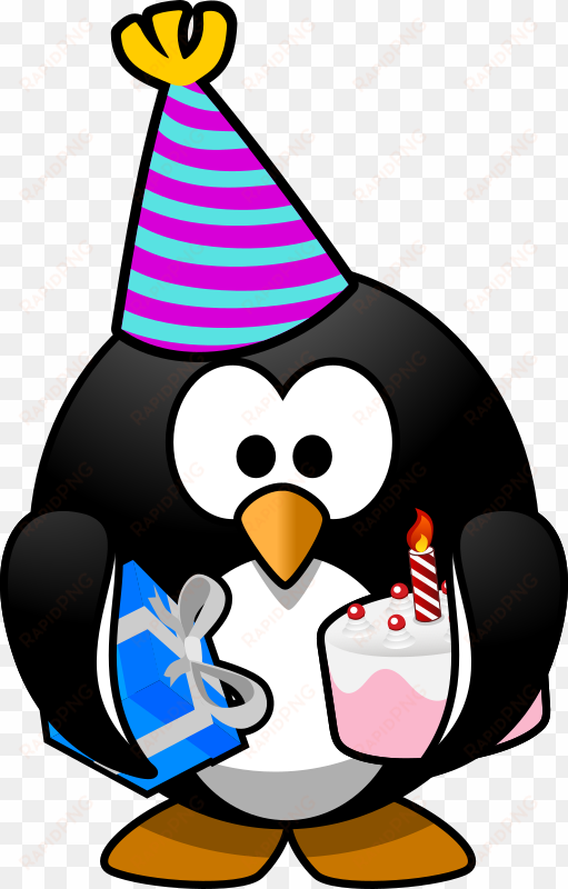 celebration penguin svg clip arts 378 x 592 px