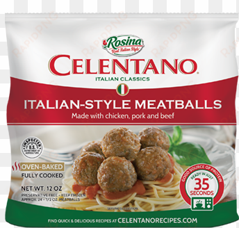 celentano italian style meatballs - celentano manicotti - 14 oz