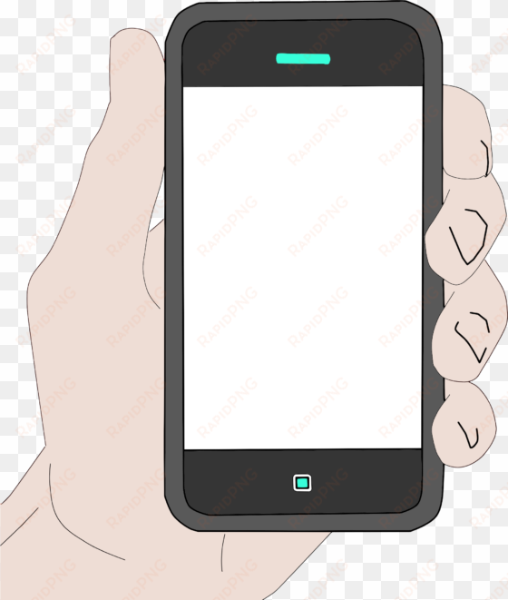 cell phone clipart png png free download - hand holding phone clipart