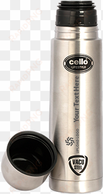 cello lifestyle 750 ml flask - cello lifestyle stainless steel flask