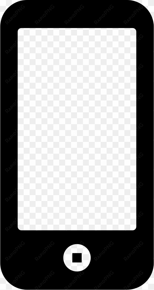 cellphone with one button comments - tablet vector icon