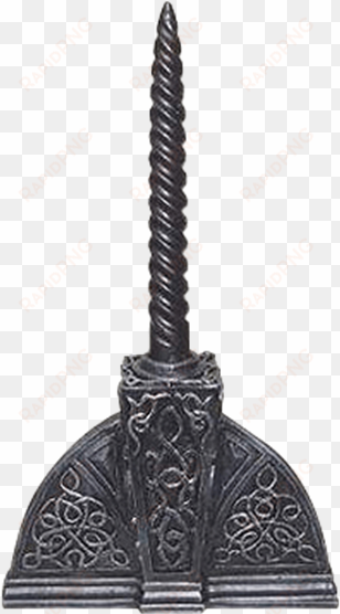 celtic half circle candle holder - kingmax poly black art - celtic candle holder set of