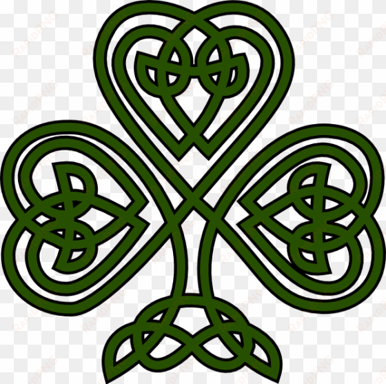 celtic knot clipart four leaf clover - celtic shamrock