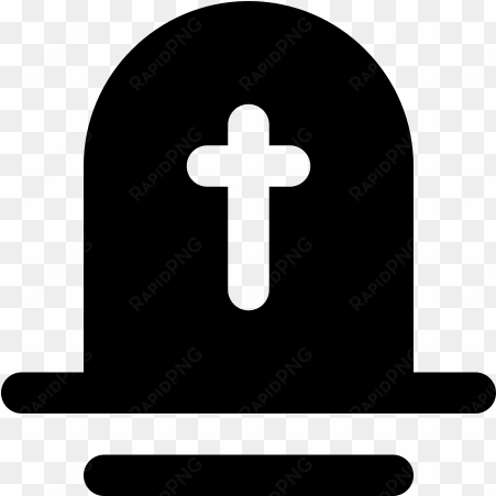 cemetery rubber stamp - cross