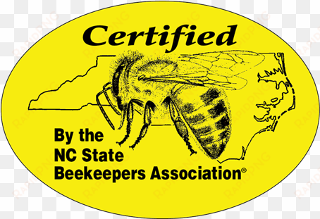 certified honey label - circle