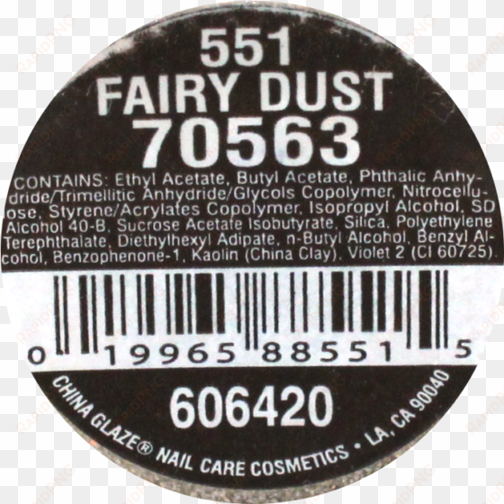 cg fairy dust label - label