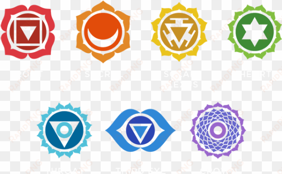 chakra seven types - 7 chakras symbols
