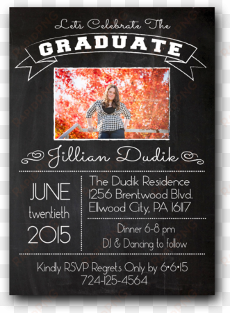 chalkboard graduation invitation features a chalkboard - chalkboard graduation invitations