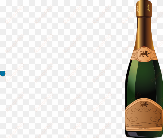 champagne plain bottle clip art at clker - champagne bottle vector png