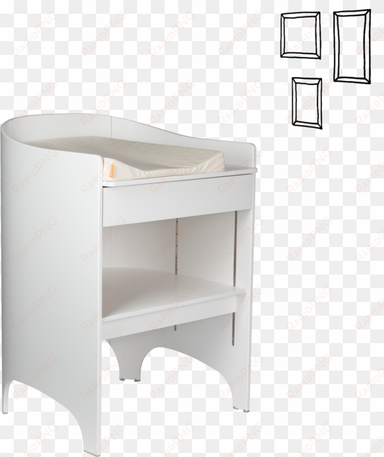 changing table - leander changing table in white