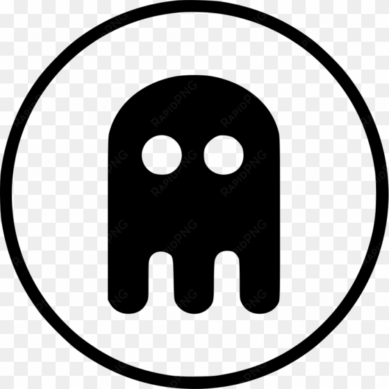 Character Computer Pacman Ghost Fun Entertainment Comments - Icon Home In Circle transparent png image