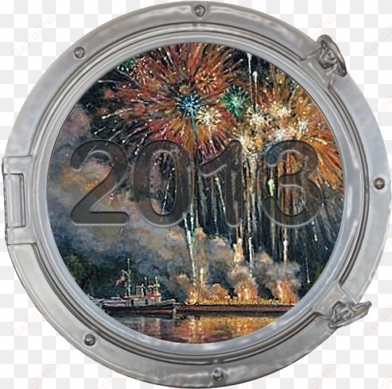 charlevoix venetian festival artwork - wall clock