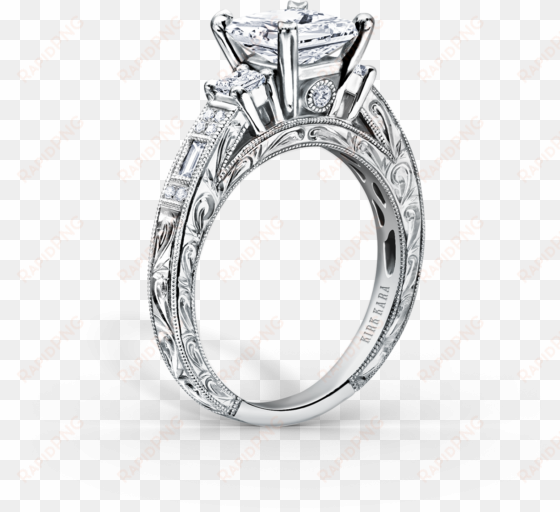 Charlotte Platinum Engagement Ring K - Engagement Rings For Women transparent png image