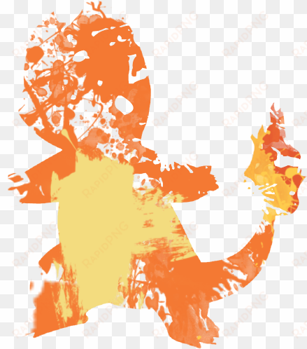 charmander paint splatter graphics by hollyshobbies - orange paint splatter bg