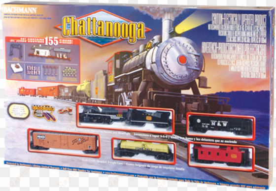 chattanooga operating smoke steam locomotive set - bachmann ho chattanooga train set