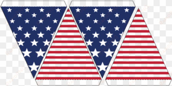 Cheap Custom 5x3ft Poly American Usa Stars Bunting - American Flag Bunting Template transparent png image