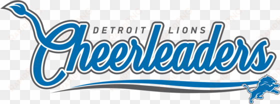 cheerleader vector logo - detroit lions cheerleaders logo