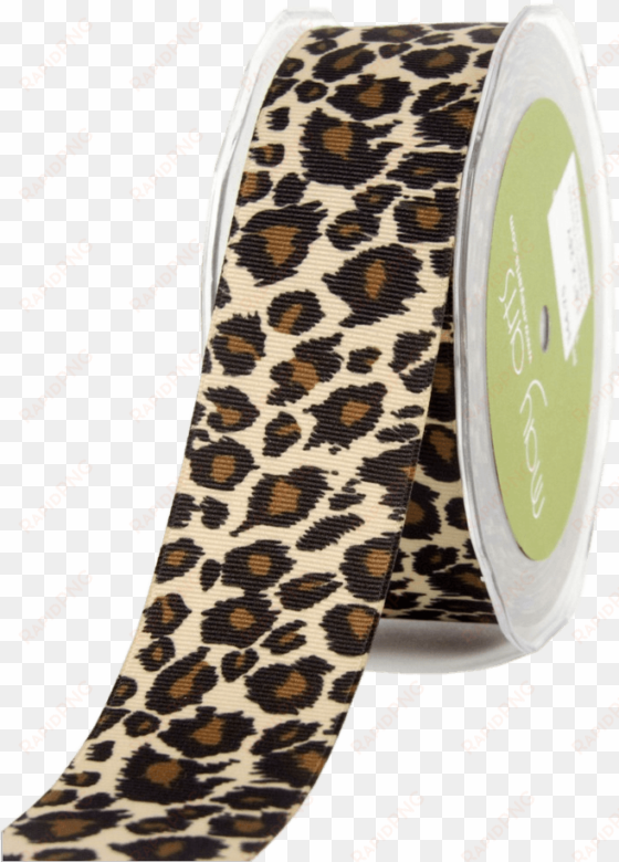 cheetah print ribbon - may arts - animal print grosgrain ribbon 1 - 1 x 25