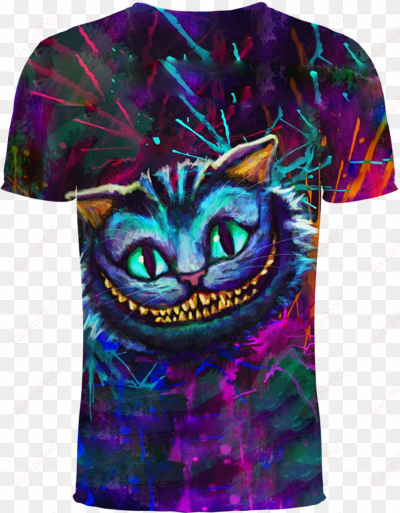 cheshire cat alice in wonderland 3d t-shirt - modern alice in wonderland art cheshire cat