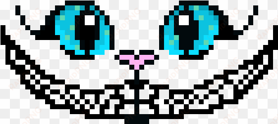 cheshire cat pixel art - alice in wonderland pixel art