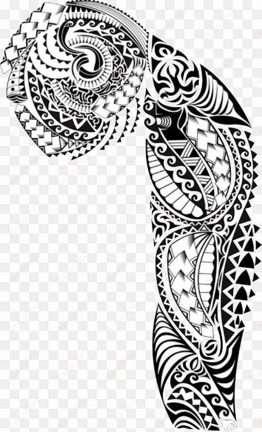 chest tattoo png hd - tribal tattoos sleeve designs