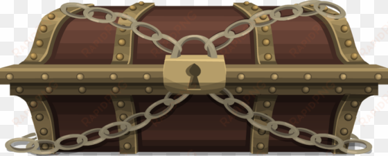 chest - treasure chest with padlock