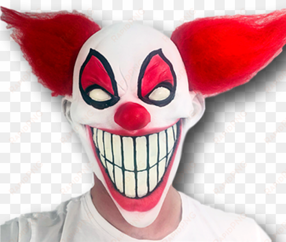 chester the evil clown mask, glow in the dark - mask