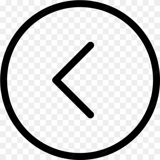 chevron izquierda en círculo icon - down arrow in circle