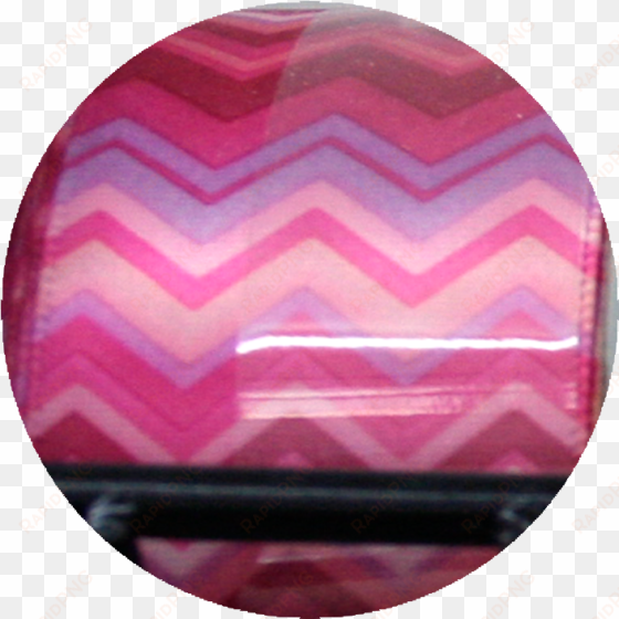 chevron print ribbon- pink/ purple - circle