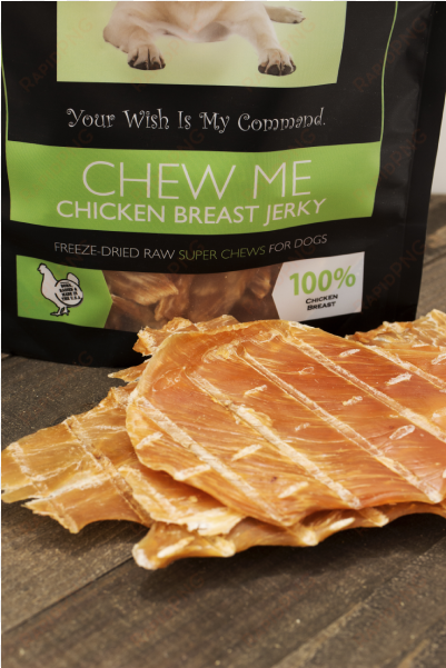 chew me freeze dried chicken breast jerky treats - chocolate