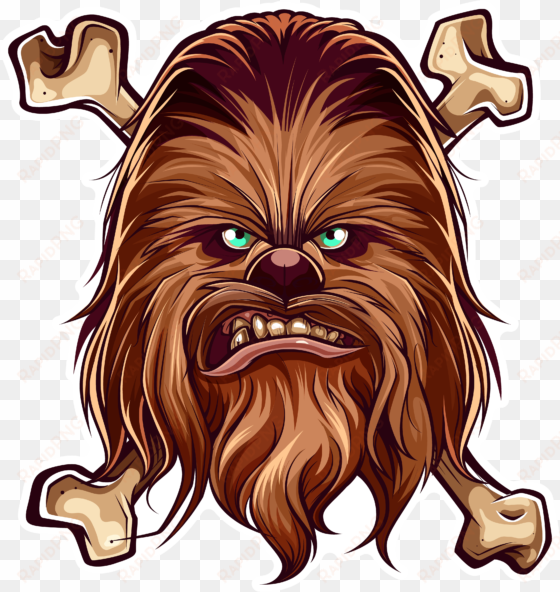 chewbacca face png - chewbacca illustration