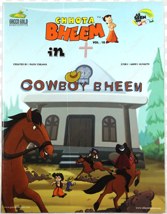 chhota bheem in cowboy bheem - chhota bheem vol. 18