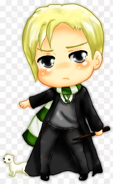 chibi, draco malfoy, and fan art image - draco malfoy fanart cute