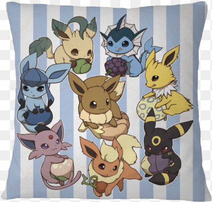 chibi eeveelutions pillow cover - eevee evolutions cute